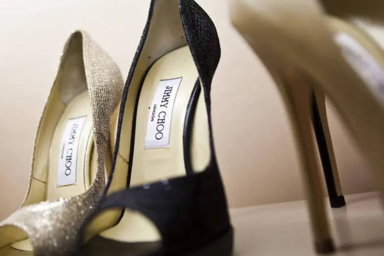 
	Sapatos da Jimmy Choo: empresa busca usar o dinheiro arrecadado com a listagem para expandir-se
 (Ramin Talaie/Bloomberg)