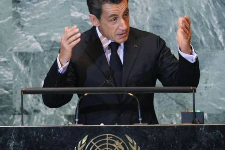 Sarkozy propôs esta fórmula de compromisso para tentar contornar a crise provocada pelo pedido que o presidente da Autoridade Nacional Palestina, Mahmoud Abbas (Spencer Platt/Getty Images)