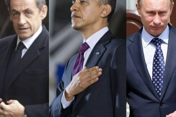 Sarkozy, Obama e Putin devem disputar eleições presidenciais em 2012 (Getty Images)