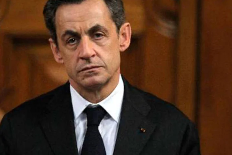 
	Nicolas Sarkozy: se ele concorresse, ficaria com 21 por cento dos votos
 (Valery Hache/AFP)