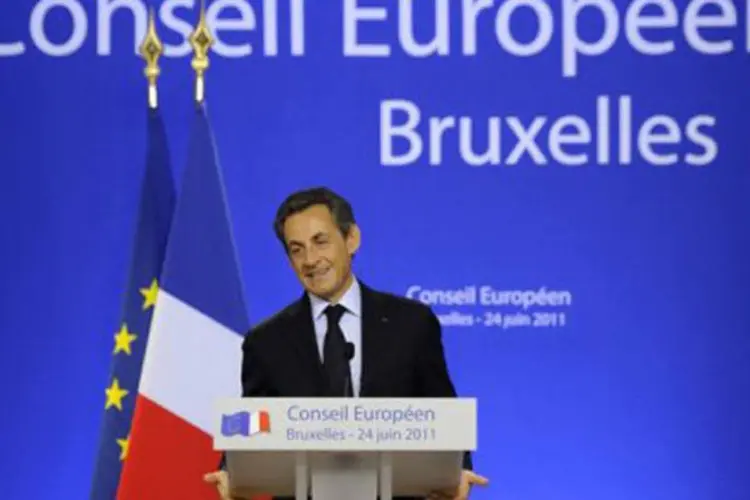 Sarkozy: "durante o mês de julho terei a oportunidade de dar todos os detalhes da localização (dos soldados) e seu número" (Eric Feferberg/AFP)