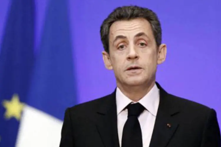 Sarkozy: 'o que acontece (na Síria) é um escândalo. Absolutamente inaceitável' (Jacky Naegelen/AFP)