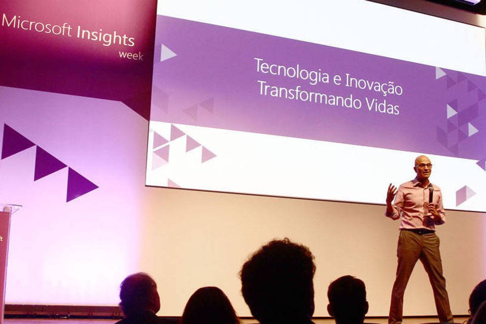 No Brasil, CEO da Microsoft fala sobre futuro da tecnologia