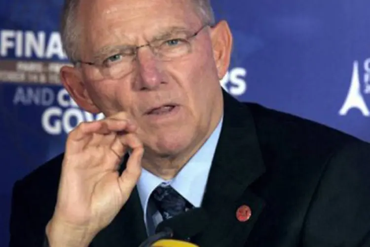 Schauble se referiu a este valor em uma reunião com os deputados da maioria conservadora CDU/CSU (Eric Piermont/AFP)