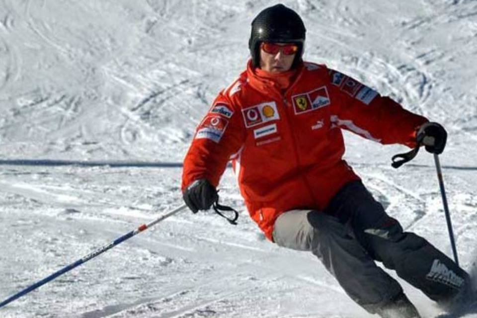 Schumacher esquiava em velocidade normal fora das pistas