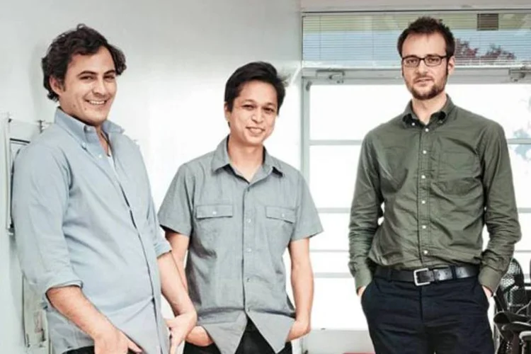 
	Sciarra, Silbermann e Sharp, criadores do Pinterest: na empresa, 70% dos usu&aacute;rios s&atilde;o mulheres,&nbsp;mas o Conselho da companhia &eacute; composto somente por homens
 (Mathew Scott/EXAME.com)
