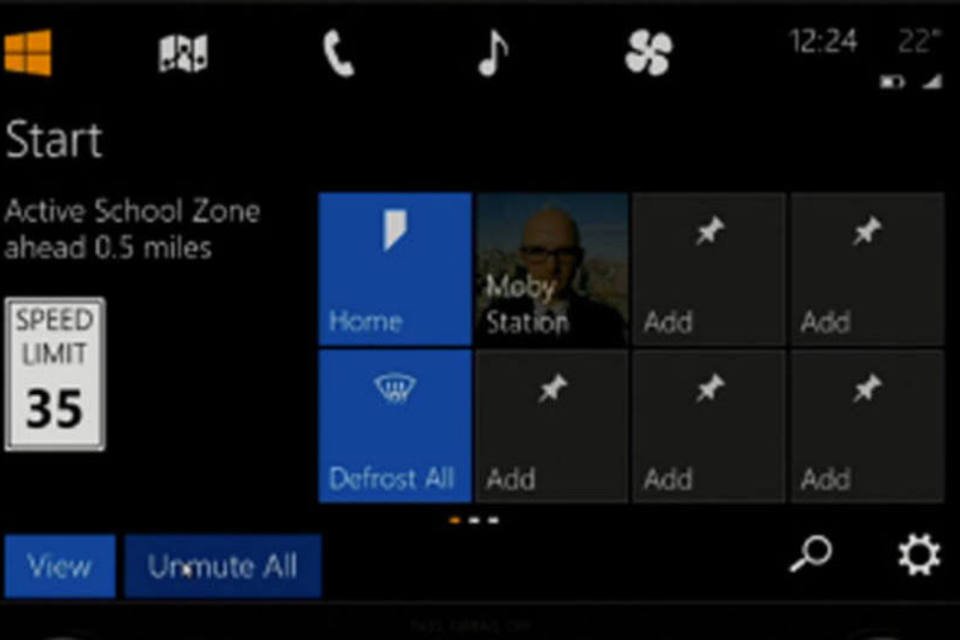 Para brigar com CarPlay, Microsoft revela Windows para carro