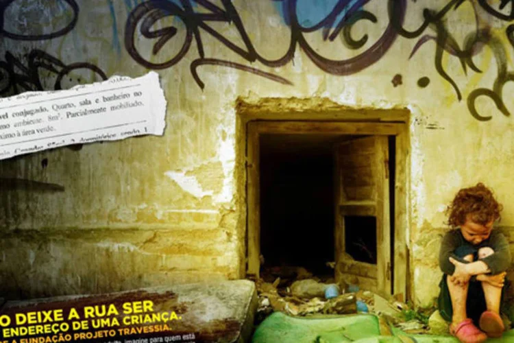 Peça da Fundação Projeto Travessia: campanha busca recuperar o volume de doações e ampliar patrocínios do projeto (Reprodução)