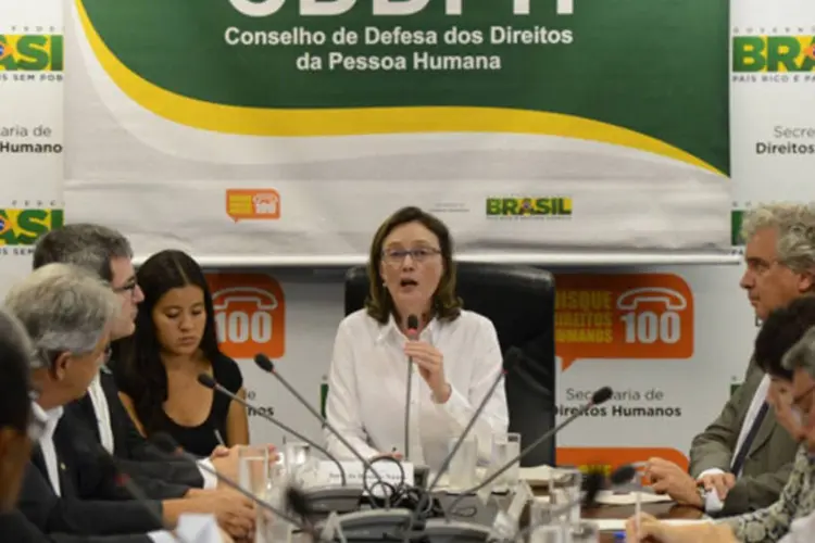 
	Maria do Ros&aacute;rio: reuni&atilde;o foi presidida pela Ministra da Secretaria de Direitos Humanos da Presid&ecirc;ncia da Rep&uacute;blica (SDH/PR), Maria do Ros&aacute;rio
 (Fabio Rodrigues Pozzebom / Agência Brasil)