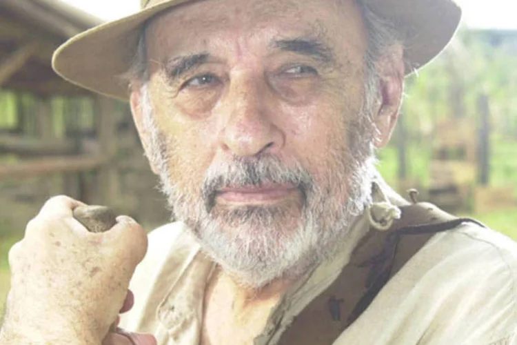 Sebastião Vasconcelos no papel de Felício, na edição mais recente da novela "Cabocla" (Divulgação)