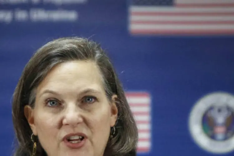A secretária de Estado adjunta dos EUA para Assuntos Europeus, Victoria Nuland: "ninguém vai a ajudar uma Ucrânia que não realizar reformas" (Gleb Garanich/Reuters)