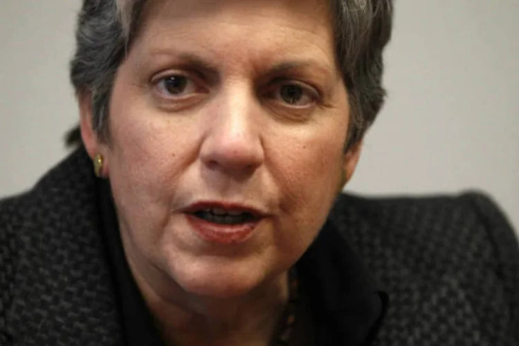 
	A ex- secret&aacute;ria de Seguran&ccedil;a Interna dos Estados Unidos, Janet Napolitano vai assumir como reitora da UCLA
 (REUTERS/Hyungwon Kang)