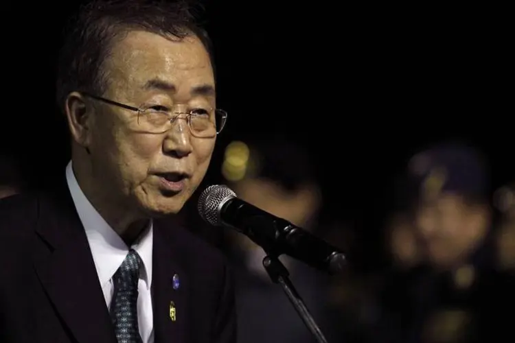 Ban ki-moon: "é válido reafirmar e relembrar que a unidade na diversidade dos Estados Unidos é uma das maiores forças do país" (David Mercado/Reuters)