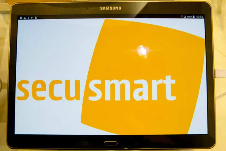 O SecuTablet, resultado de parceria entre BlackBerry, IBM e Samsung (Krisztian Bocsi/Bloomberg)