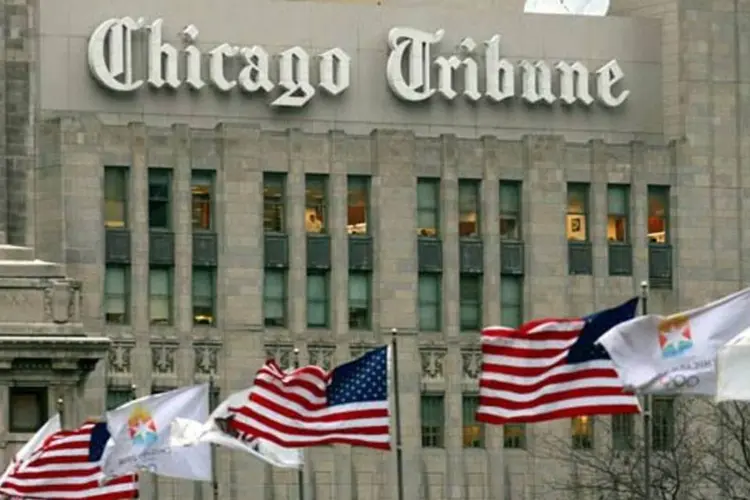 
	Sede do jornal Chicago Tribune: diretor executivo da Tribune Company anunciou 700 demiss&otilde;es e mudan&ccedil;a de estrat&eacute;gia
 (Tasos Katopodis / Stringer / Getty Images)
