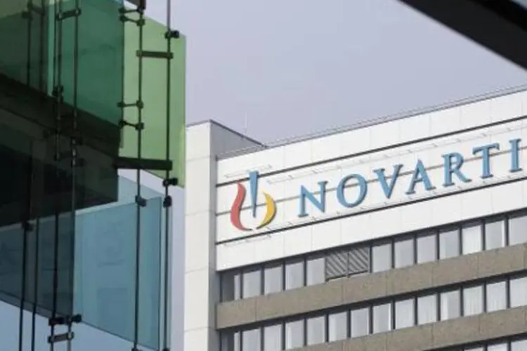 
	Novartis, em Basileia: empresa teve as maiores altas, reagindo a not&iacute;cias sobre novo medicamento
 (Sebastien Bozon/AFP)