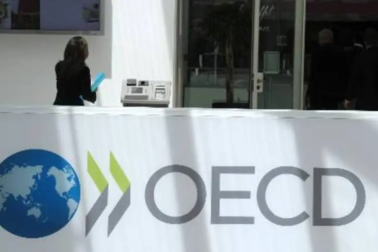 
	Sede da OCDE: a organiza&ccedil;&atilde;o informou que seu indicador para os Estados Unidos melhorou para 98,95 em abril
 (Eric Piermont/AFP)