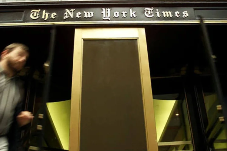 
	he New York Times: jornal disse esperar que a publicidade digital cres&ccedil;a em cerca de 16% no trimestre atual
 (Adam Rountree/Getty Images)