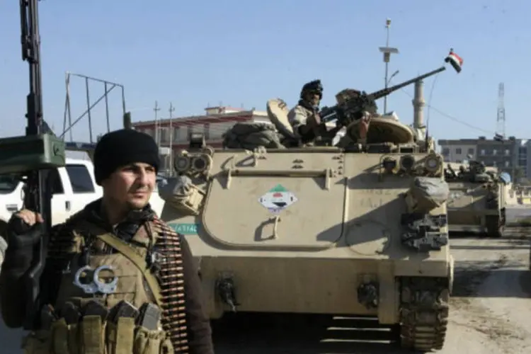 Forças de segurança no Iraque: grupo de seis homens armados abriu fogo na sede do Ministério de Transporte (Stringer/Reuters)