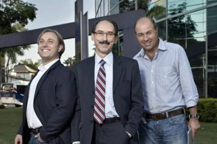 Rodrigo Veloso, José Augusto Correa e Oswaldo Romano Júnior, sócios do Segurar.com (Divulgação)