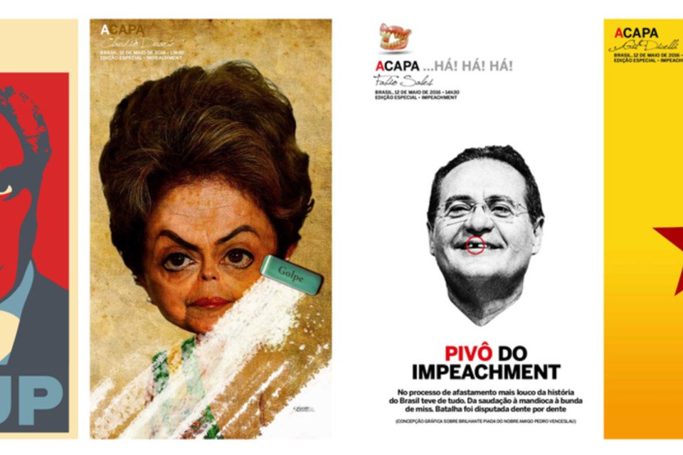 Seleção de 19 designers e ilustradores com o desafio de produzir suas capas de jornal dos sonhos (Reprodução)