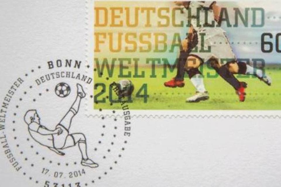 Alemanha imprimiu selos para celebrar vitória antes final