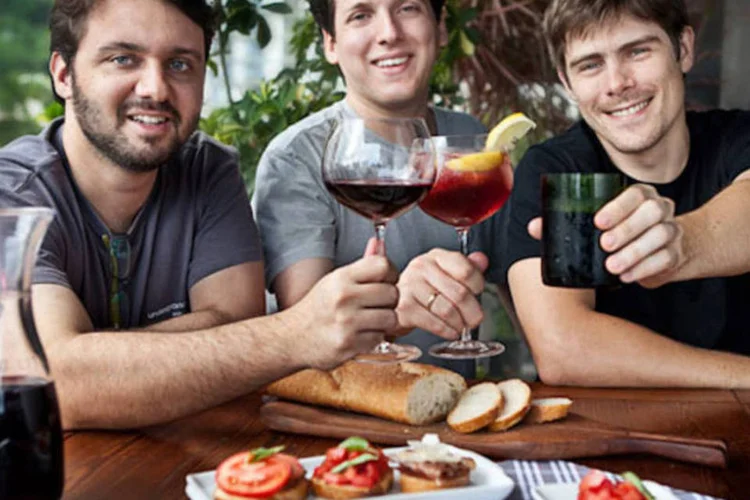 Cristiano Lanna, Andre Korenblum e Erik Nako, do Selo Reserva (Divulgação)