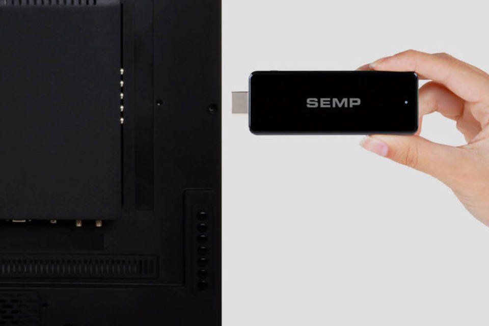 Stick PC, da Semp Toshiba, parece um pen drive mas é um PC