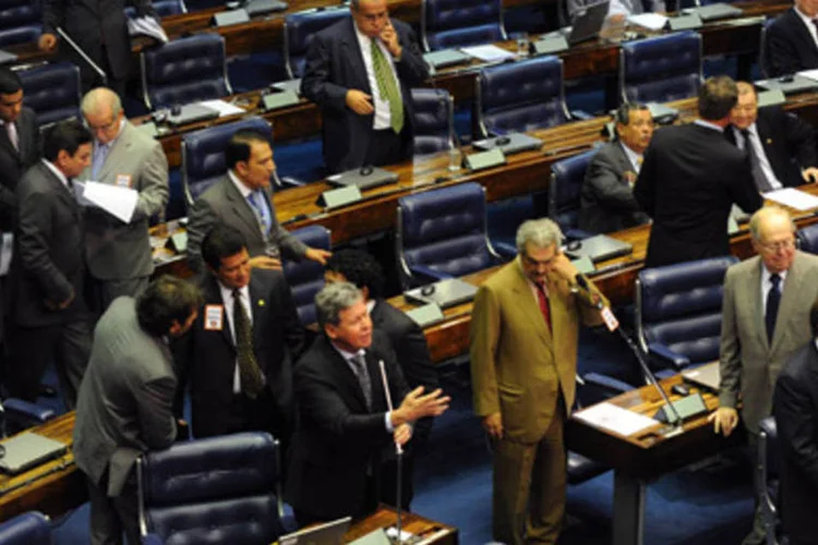 Votação da Lei da Ficha Limpa durante plenário do Senado (.)