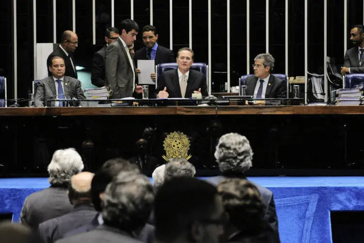 
	Plen&aacute;rio do Senado durante sess&atilde;o deliberativa ordin&aacute;ria
 (Jonas Pereira/ Agência Senado)