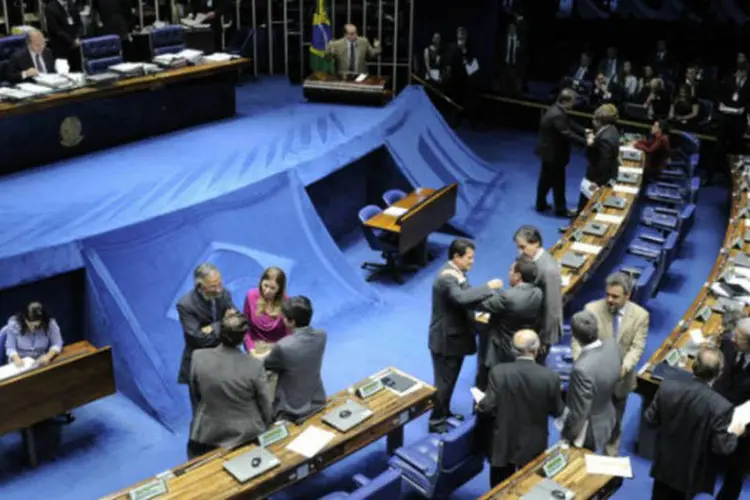 
	Plen&aacute;rio do Senado brasileiro: as regi&otilde;es mais ricas defendem uma unifica&ccedil;&atilde;o imediata do ICMS em 4%.
 (Pedro França /Agência Senado)