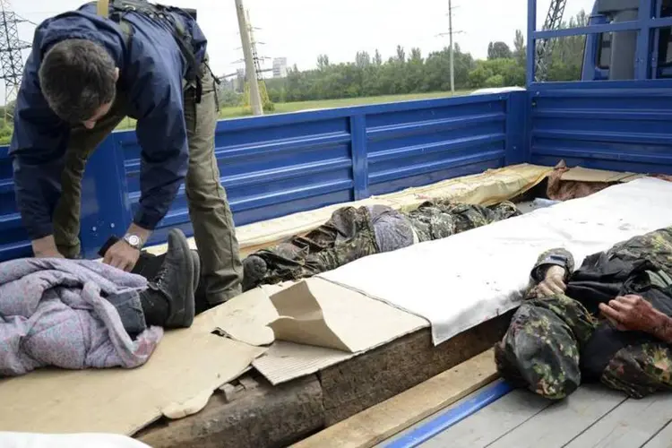 Separatista ucraniano: na quinta, pelo menos 13 membros de forças ucranianas foram mortos (Maks Levin/Reuters)