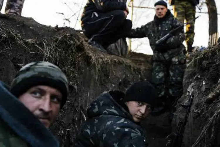 
	Separatistas: os combates com os separatistas pr&oacute;-russos no leste deixaram mais de 4.000 mortos
 (AFP)