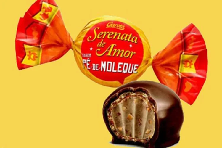 Bombom Serenata de Amor, da Garoto, sabor pé-de-moleque: O canal de Serenata de Amor foi criado sob o conceito “Amor”   (Divulgação)