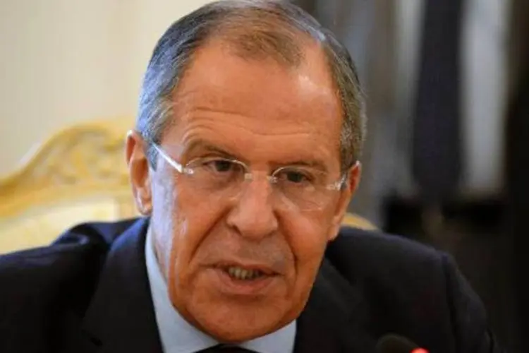 
	O chanceler russo, Sergei Lavrov: &quot;trata-se de um passo na boa dire&ccedil;&atilde;o&quot;
 (Alexander Nemenov/AFP)