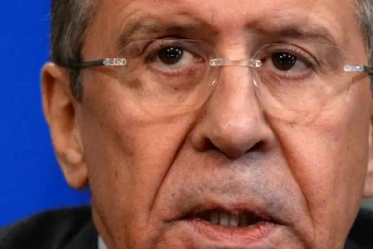 O chanceler russo, Sergei Lavrov: "nos próximos dias, pelo que sei, irão ocorrer determinados contatos, faremos todo o possível para facilitar estes contatos" (Vasily Maximov/AFP)