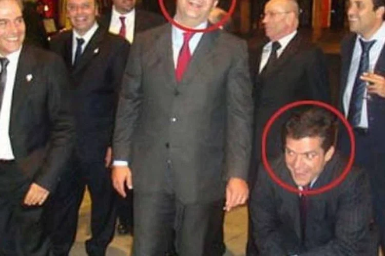 Nas imagens, Cabral e Cavendish são vistos em momentos de descontração (Reprodução/Veja.com)