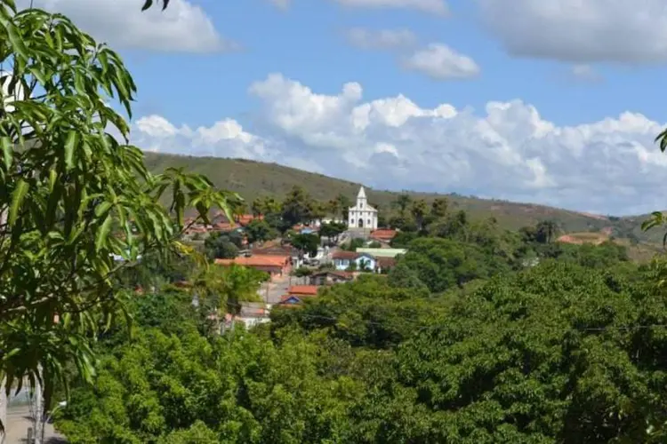 Vista da cidade de Serra da Saudade, em Minas Gerais (Divulgação/Prefeitura de Serra da Saudade /Facebook/Divulgação)
