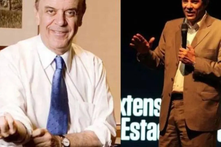 José Serra vai disputar prefeitura com Fernando Haddad, em São Paulo (Veja e Paulo Pinto/Divulgação/Montagem de EXAME.com)