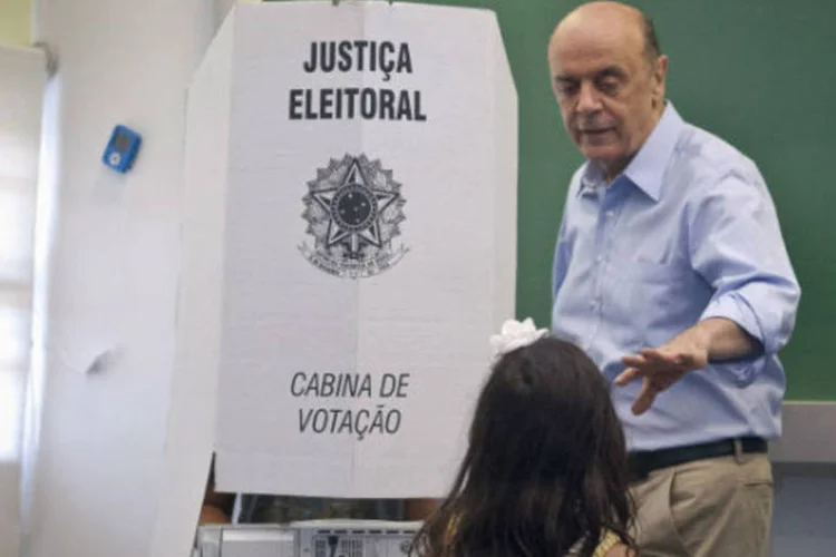 
	Serra: &quot;termino a campanha com mais energia, com mais vigor do que quando comecei&quot;, repetiu o tucano por mais de uma vez durante sua fala
 (Marcelo Camargo/Abr)