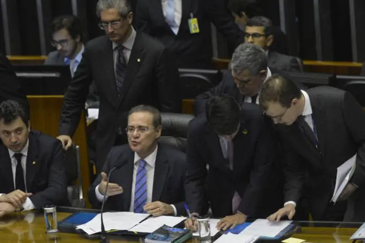 
	Sess&atilde;o do Congresso: discuss&atilde;o de quatro vetos da Presid&ecirc;ncia ocorre antes de avaliar os principais projetos do dia
 (Antonio Cruz/ Agência Brasil)