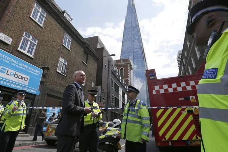 Ao fundo, o Edifício Shard, em Londres: prédio é o mais alto da União Europeia (Olivia Harris/Reuters)