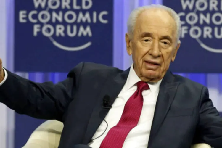 O presidente de Israel, Shimon Peres: "estou orgulhoso dos estudantes que alcançaram este recorde", disse (Ruben Sprich/Reuters)