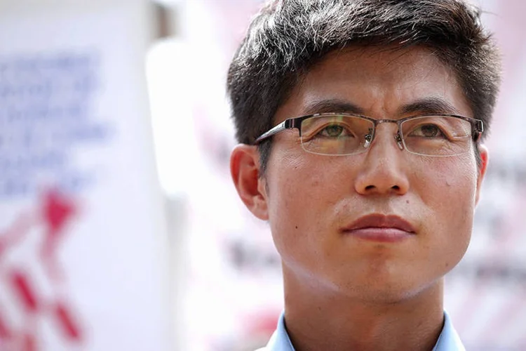 Shin Dong-hyuk, ex-prisioneiro do Campo 14, na Coreia do Norte: hoje ativista, Dong-hyuk é a única pessoa de que o mundo tem notícias que conseguiu escapar desta prisão (Chip Somodevilla/Getty Images)