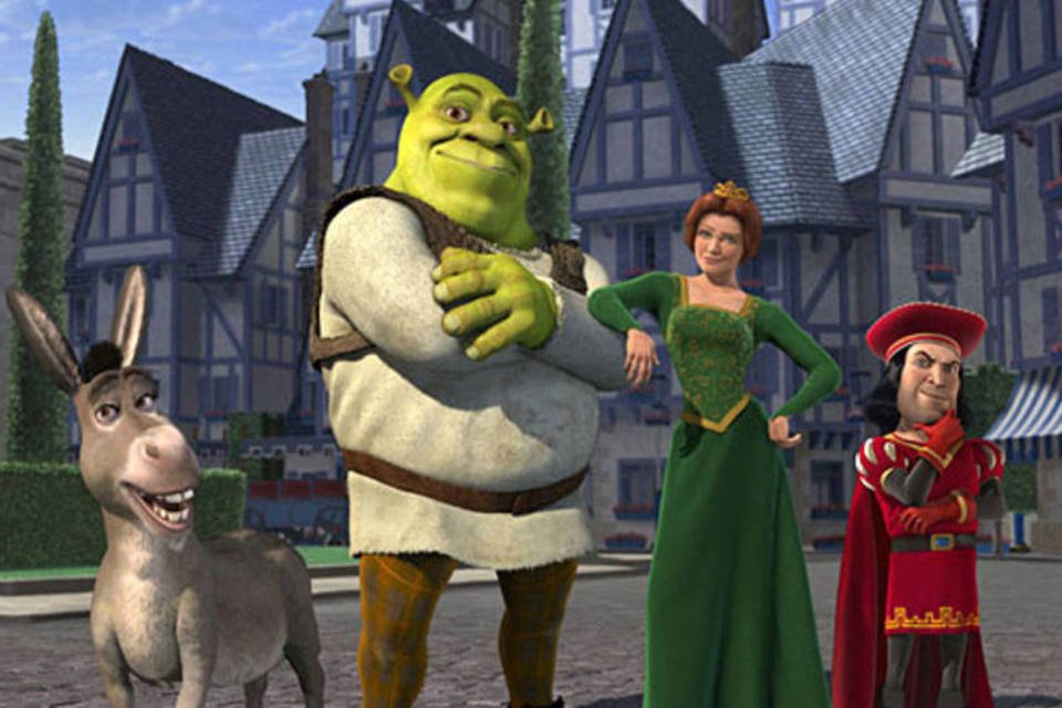 Animações como as da série Shrek exigem enorme capacidade computacional. Para a Dreamworks, os computadores não estão à altura das exigências  (Reprodução)