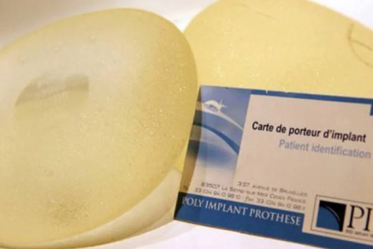 Fabricadas pela PIP, as próteses eram comercializadas pela empresa Rofil, com a marca "M-Implants" (Sebastien Nogier/AFP)
