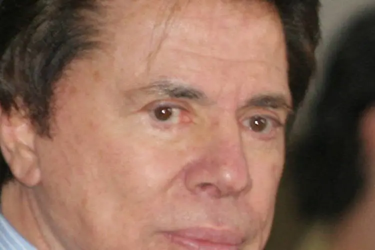 Silvio Santos no velório de Ronald Golias (Samir Baptista/Divulgação)