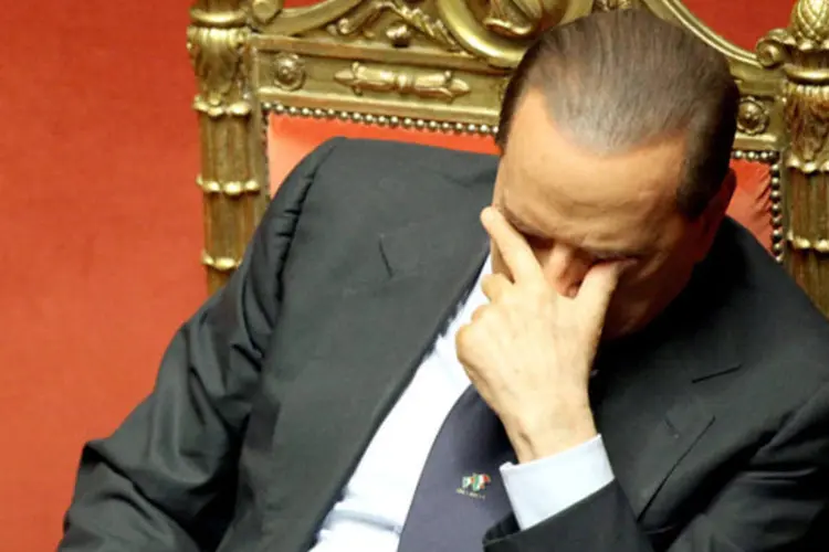 Com a aprovação da Lei de Orçamentos de 2012, que inclui todas as medidas exigidas pela União Europeia, Berlusconi poderá anunciar sua renúncia a qualquer momento (Getty Images)