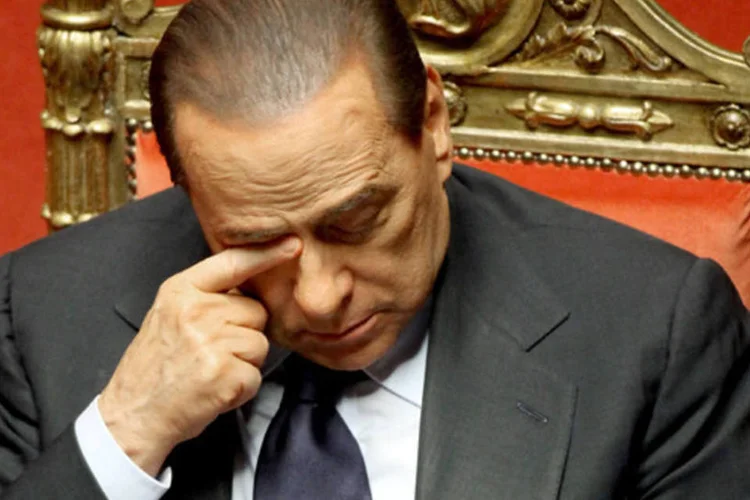 Pressionando as bolsas, o ex-premiê Silvio Berlusconi não tem crédito nos mercados (Getty Images)