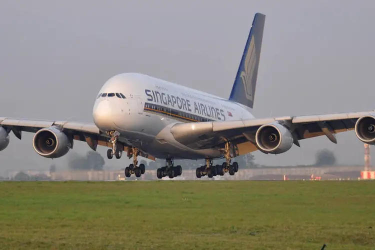 
	Airbus A380: modelo da companhia &eacute; vendido a 414 milh&otilde;es de d&oacute;lares a pre&ccedil;os de lista
 (Olivier Cabaret/Flickr/Creative Commons)